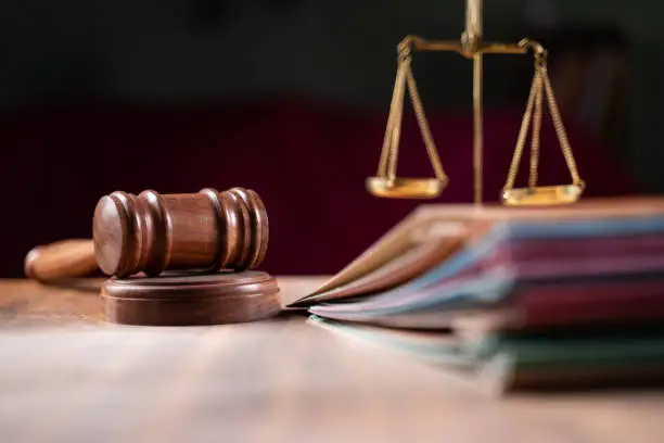 Scales of justice representing the Indian legal system